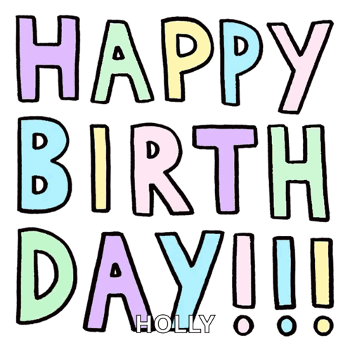 Happy Birthday Card Saying Holly