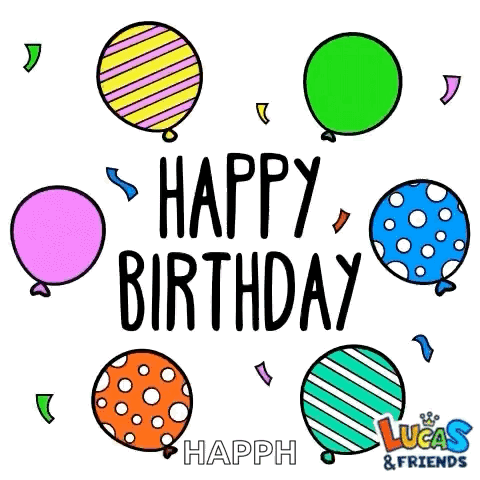Happy Birthday Card With Balloons