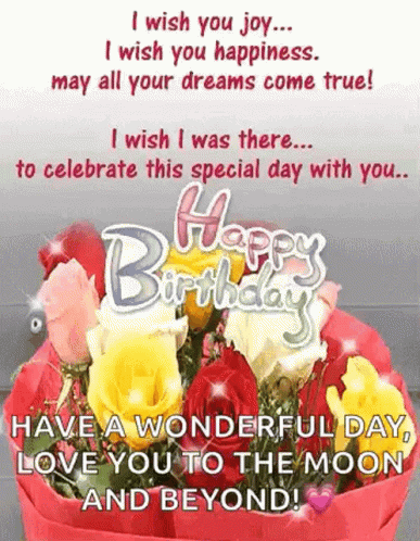 Happy Birthday Card With Flowers