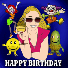 Happy Birthday Cheers Animated Stickers Dance GIF