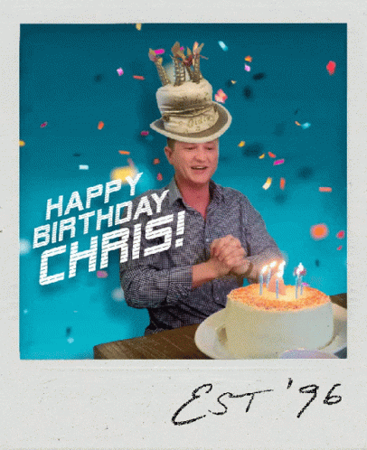 Happy Birthday Chris Allen Cake Celebrate Est 36 GIF