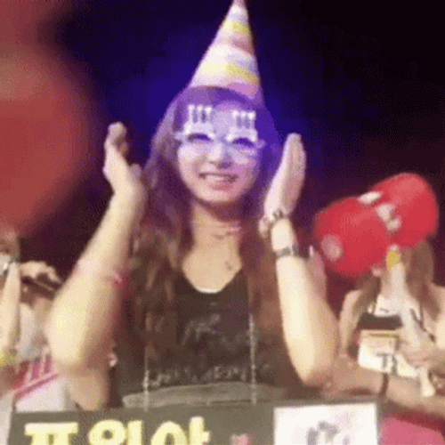 Happy Birthday Cute Girl Emphasizing Her Smile GIF