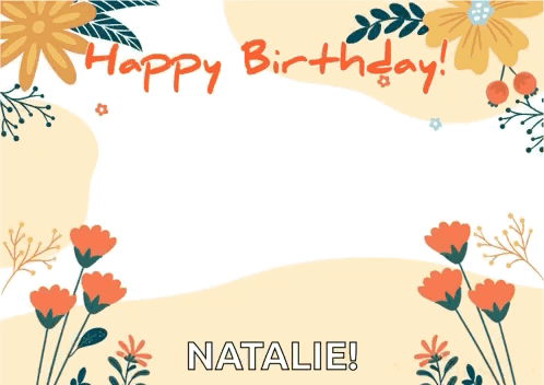 Happy Birthday Dachshund Natalie Pink Theme GIF