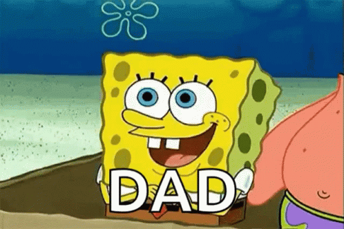 Happy Birthday Dad Spongebob Making Rainbow GIF