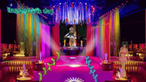 Happy Birthday Dancing Beach GIF