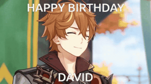 Happy Birthday David Genshin Impact Tartaglia Childe GIF