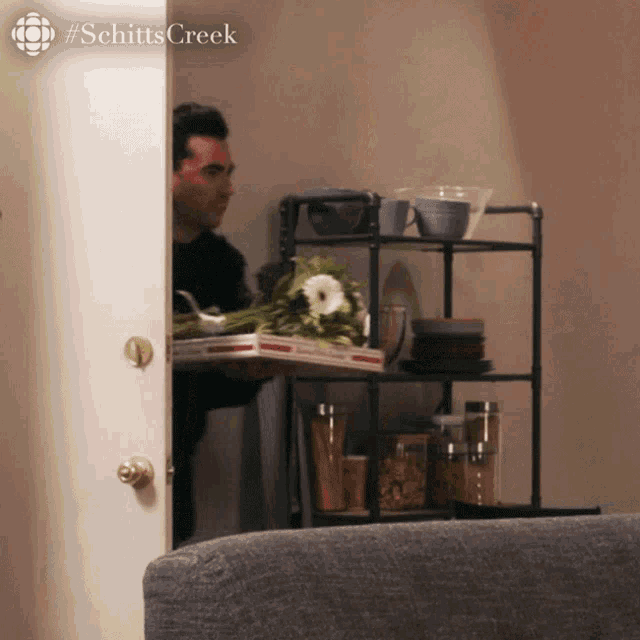 Happy Birthday David Rose Schitts Creek Surprise GIF