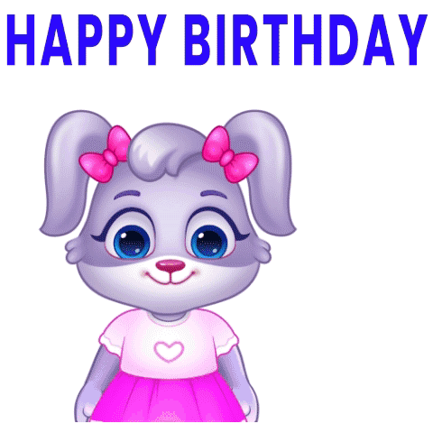 Happy Birthday Dear Friend Bouquet Of Flowers GIF