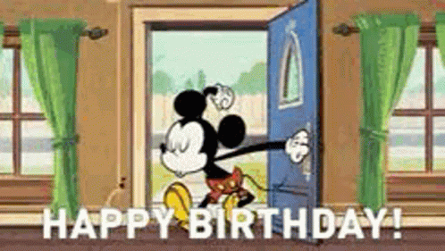 Happy Birthday Disney Mickey Mouse Surprise GIF