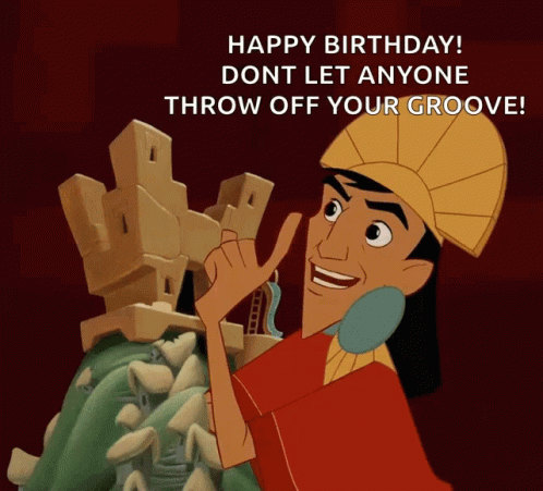Happy Birthday Disney Smiling Kuzco GIF