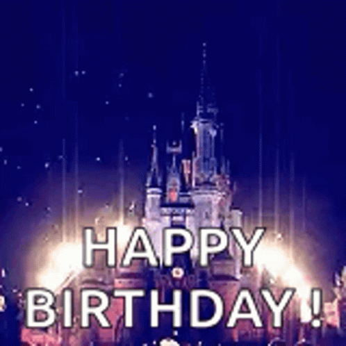 Happy Birthday Disney Awesome Fireworks Display GIF