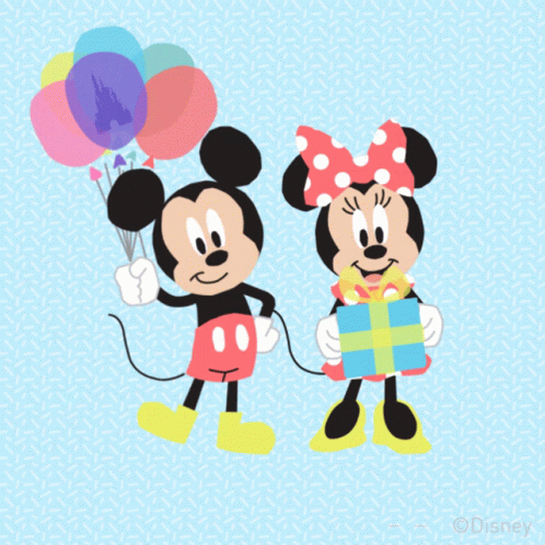 Happy Birthday Disney Mickey And Minnie Mouse GIF