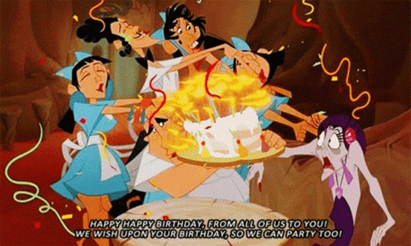 Happy Birthday Disney Emperor's New Groove GIF