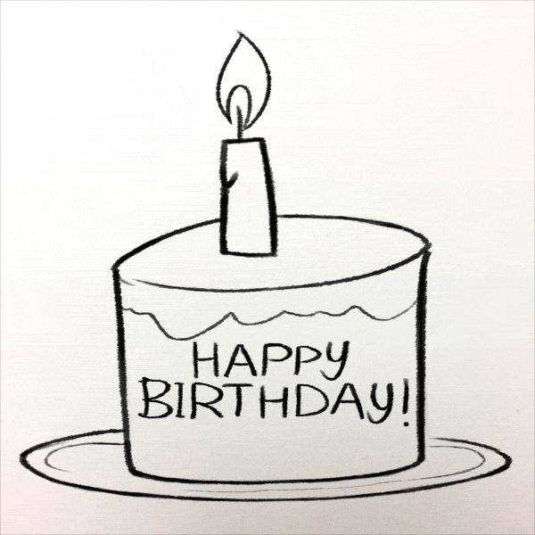 Happy Birthday Fishing Festivity Fish Blowing Candle GIF