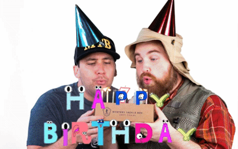 Happy Birthday Fishing Image Compilation GIF