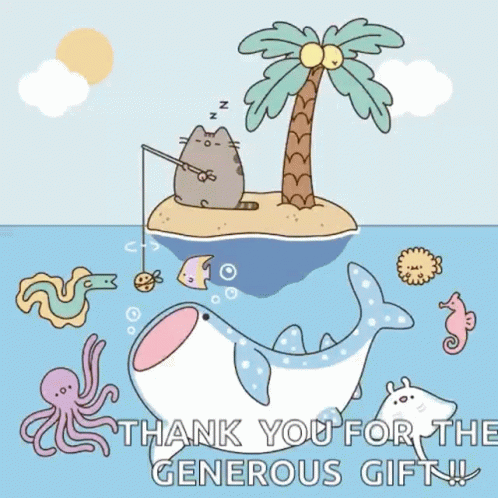 Happy Birthday Fishing Vibrant Animation GIF