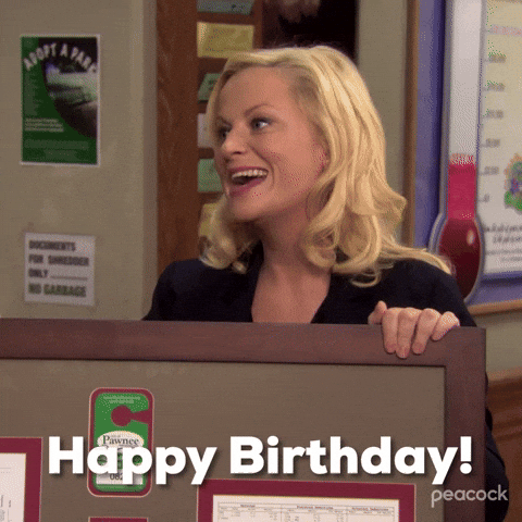 Happy Birthday From Amy Poehler GIF