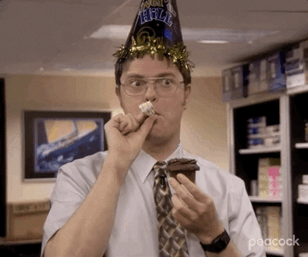 Happy Birthday Funny Bloopers The Office GIF