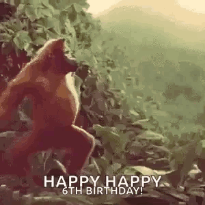 Happy Birthday Gorilla Dancing GIF