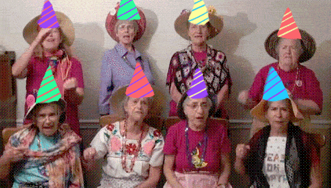 Happy Birthday Grandma Gang Picture GIF