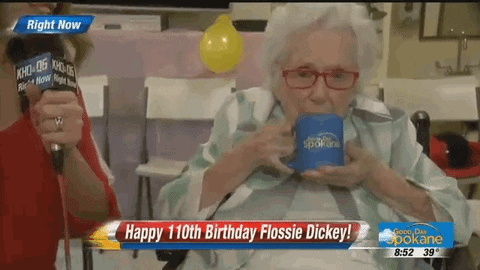 Happy Birthday Grandma She's 100 GIF