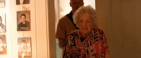 Happy Birthday Grandma Surprise Party GIF