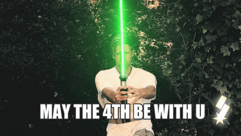 Happy Birthday Green Lightsaber Star Wars GIF