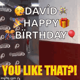 Happy Birthday Greeting For David GIF