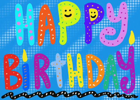 Happy Birthday Harry Colorful Letters GIF