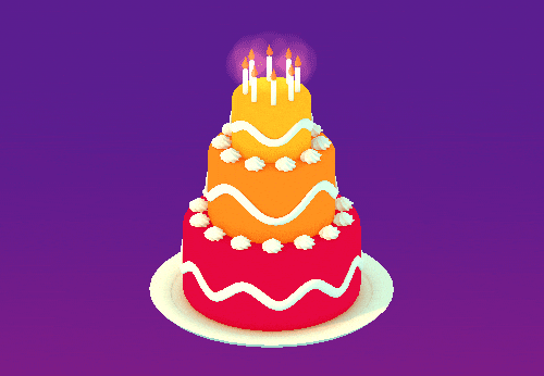 Happy Birthday Harry Rotating Cake GIF
