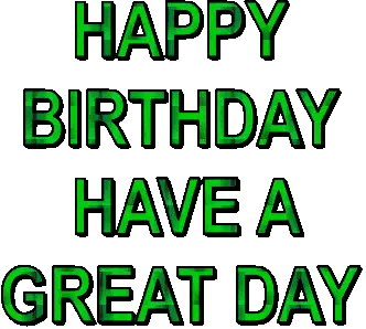 Happy Birthday Have a Great Day