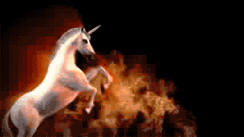 Happy Birthday Horses Unicorns Fire Epic GIF