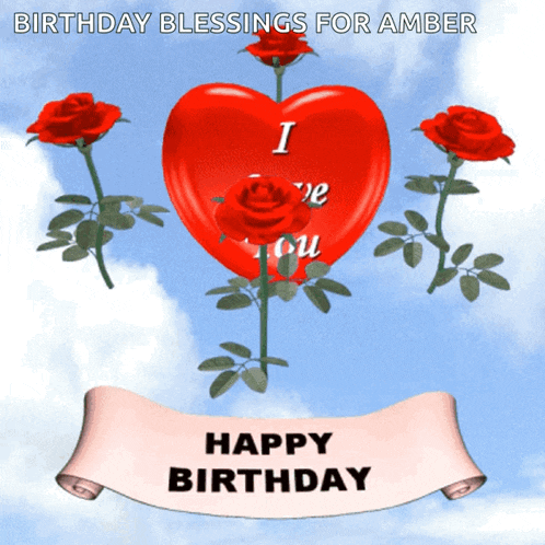 Happy Birthday I Love You Birthday Red Roses Gif GIF