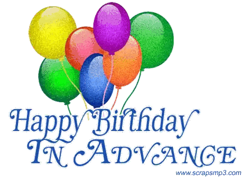 Happy Birthday in Advance Balloons