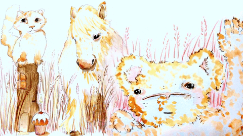 Happy Birthday In Hawaiian Beige Animals GIF