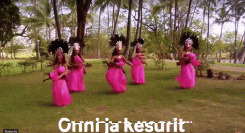 Happy Birthday In Hawaiian Dancing Girls GIF