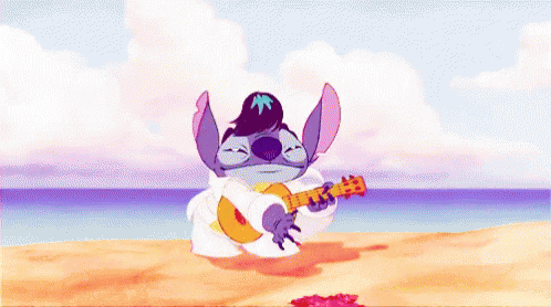 Happy Birthday In Hawaiian Elvis Stitch GIF