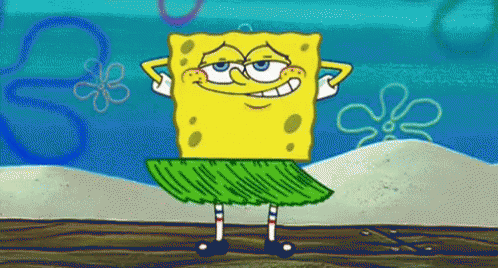 Happy Birthday In Hawaiian Sponge Bob GIF