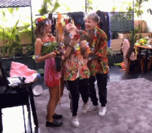 Happy Birthday In Hawaiian Themed Party GIF