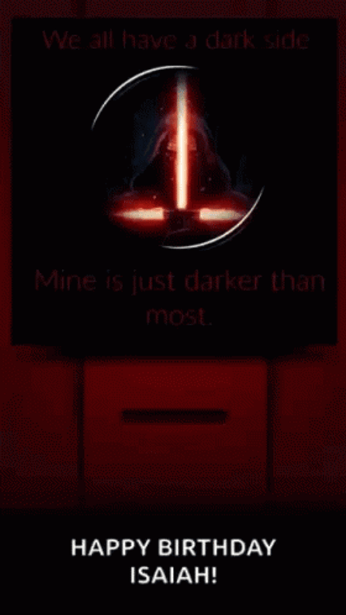 Happy Birthday Isaiah Star Wars GIF