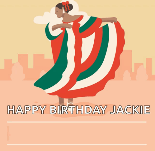 Happy Birthday Jackie Poster