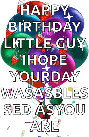 Happy Birthday Little Guy I Hope Your Day Wasasbles Sed A Syou Are GIF