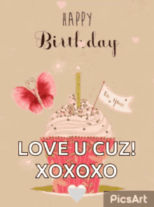 Happy Birthday Love You Xoxo GIF