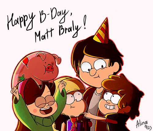 Happy Birthday Matt Braly Art Illustration GIF
