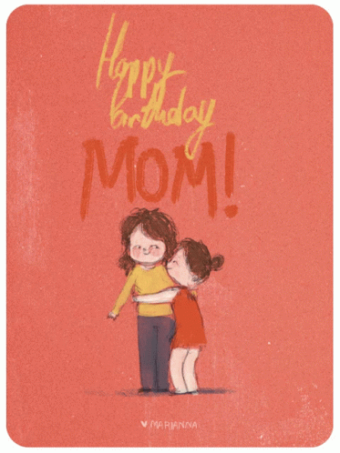 Happy Birthday Mom Greeting Card