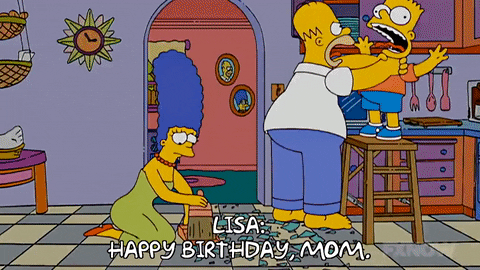 Happy Birthday Mother In Law Simpsons GIF