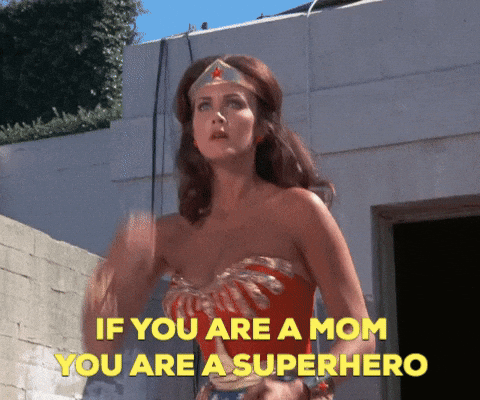 Happy Birthday Mother In Law Superhero GIF