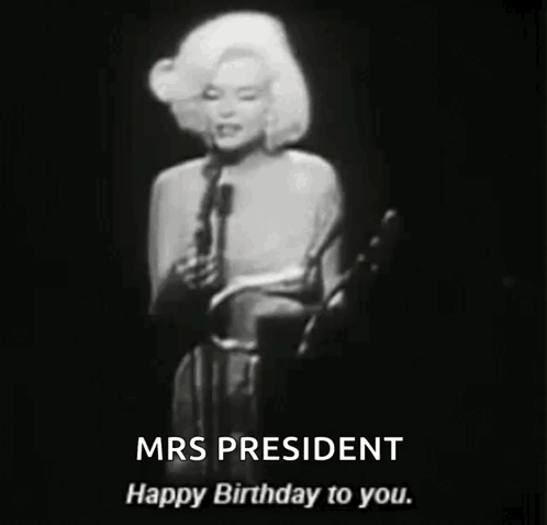 Happy Birthday Mr President Marilyn Monroe GIF
