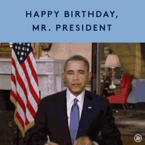 Happy Birthday Mr President Obama Dancing GIF