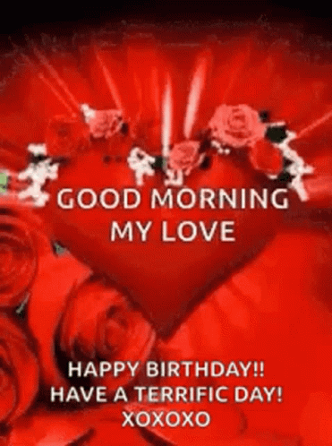 Happy Birthday My Love Pumping Heart GIF